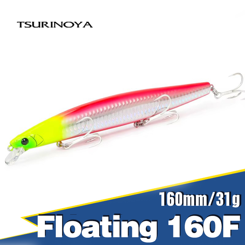 Fishing Lure Topwater - Tsurinoya 160f flutuante minnow isca de