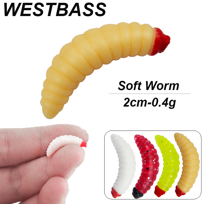 Westbass 20/50 pçs larva macia - Fishing Lure Soft Plastic avaliação e preço