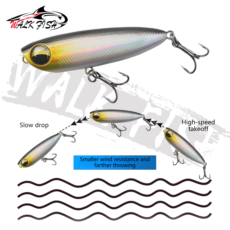 WALK FISH 1 Peça 6cm 5.6g Isca - Fishing Lure Topwater avaliação e preço
