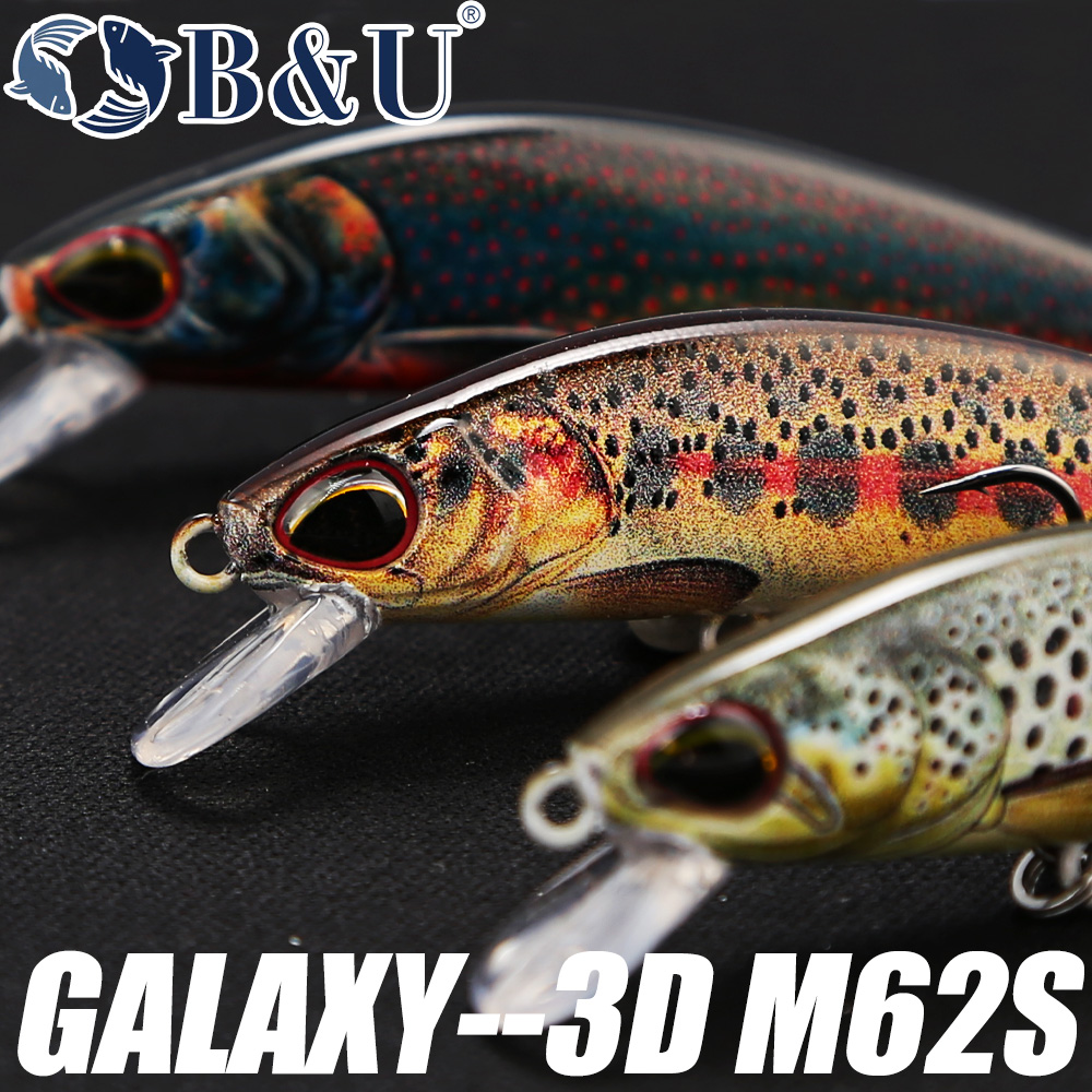 B&U 62mm 8.4g Afundando Minnow - Fishing Lure Jerkbait avaliação e preço