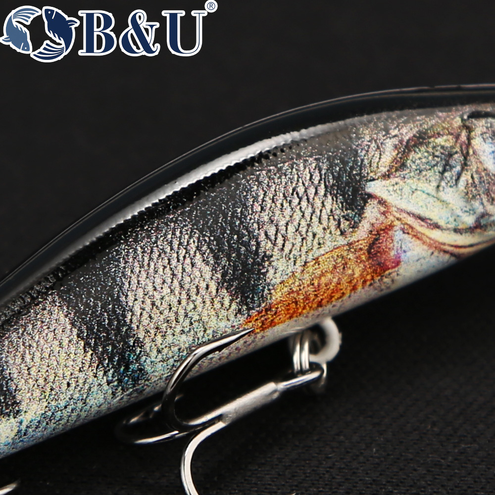B&U 62mm 8.4g Afundando Minnow - Fishing Lure Jerkbait avaliação e preço